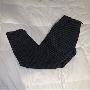 Shein XL black with white stripes jogger